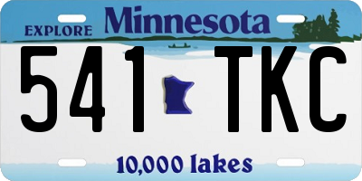 MN license plate 541TKC