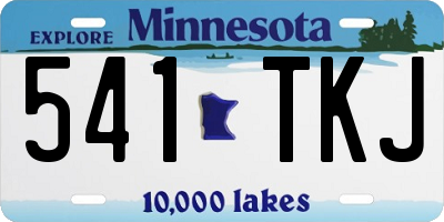MN license plate 541TKJ