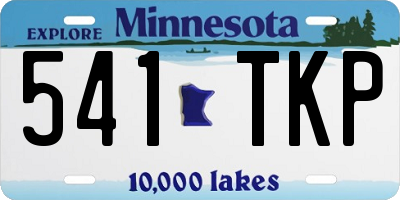MN license plate 541TKP