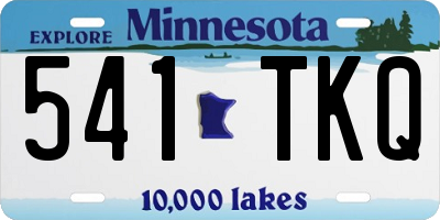 MN license plate 541TKQ