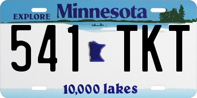 MN license plate 541TKT