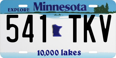 MN license plate 541TKV