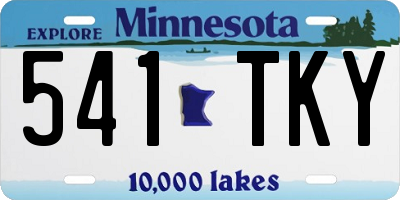MN license plate 541TKY