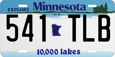 MN license plate 541TLB