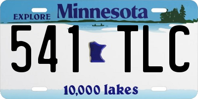 MN license plate 541TLC