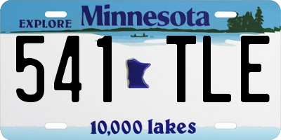 MN license plate 541TLE