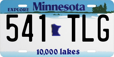 MN license plate 541TLG