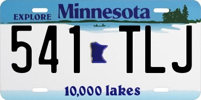MN license plate 541TLJ