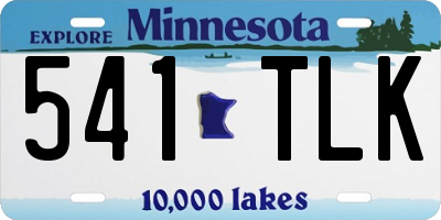 MN license plate 541TLK
