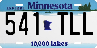 MN license plate 541TLL