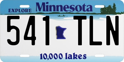 MN license plate 541TLN