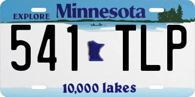 MN license plate 541TLP