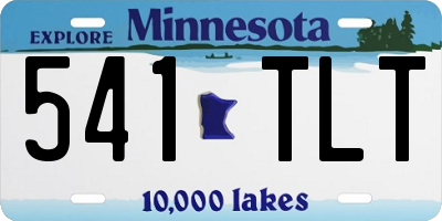 MN license plate 541TLT