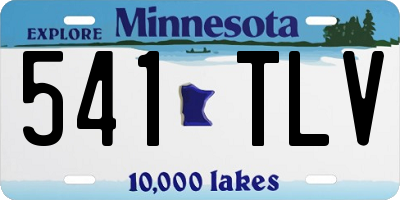 MN license plate 541TLV
