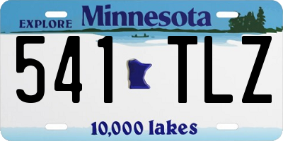 MN license plate 541TLZ