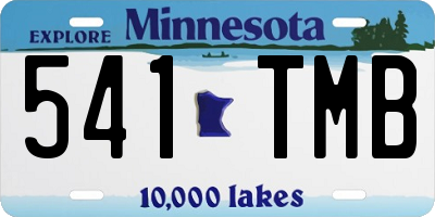 MN license plate 541TMB