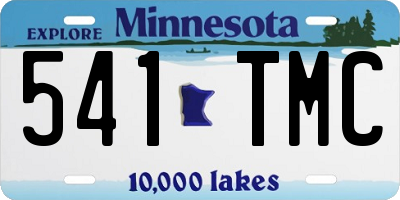 MN license plate 541TMC