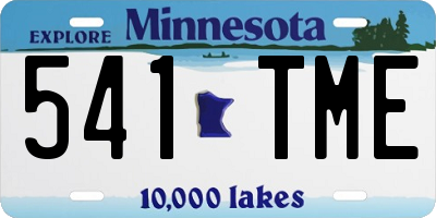 MN license plate 541TME