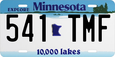 MN license plate 541TMF