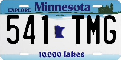 MN license plate 541TMG