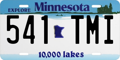 MN license plate 541TMI