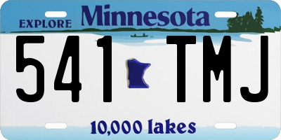 MN license plate 541TMJ