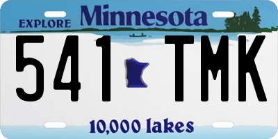 MN license plate 541TMK