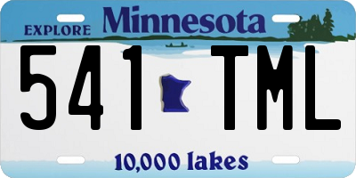 MN license plate 541TML
