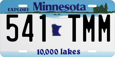 MN license plate 541TMM
