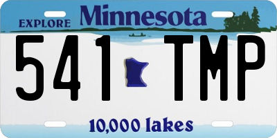 MN license plate 541TMP