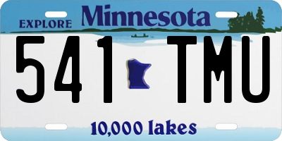 MN license plate 541TMU