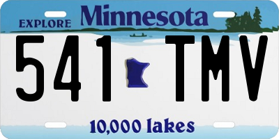 MN license plate 541TMV