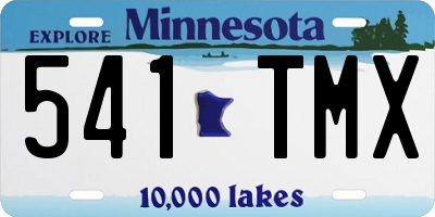 MN license plate 541TMX