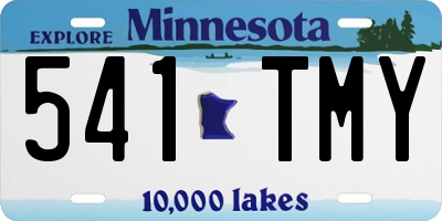 MN license plate 541TMY