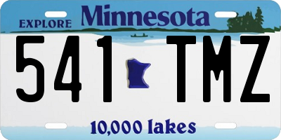 MN license plate 541TMZ