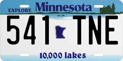 MN license plate 541TNE