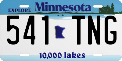 MN license plate 541TNG