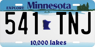 MN license plate 541TNJ