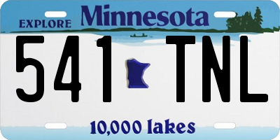 MN license plate 541TNL