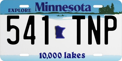 MN license plate 541TNP