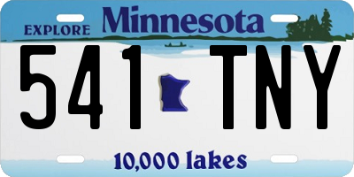 MN license plate 541TNY