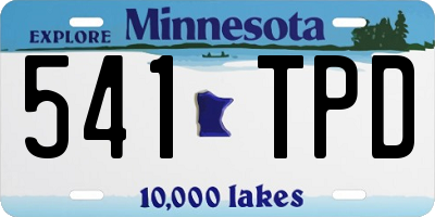 MN license plate 541TPD