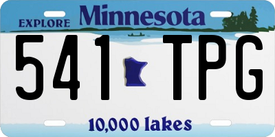 MN license plate 541TPG