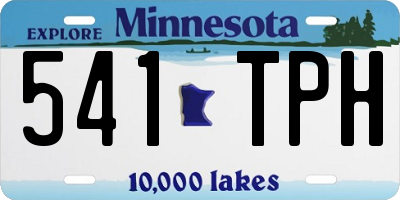 MN license plate 541TPH