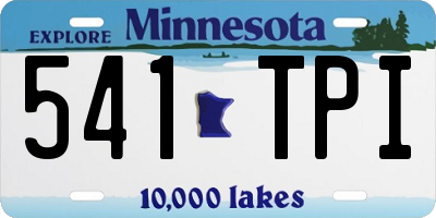 MN license plate 541TPI