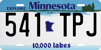 MN license plate 541TPJ