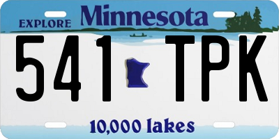MN license plate 541TPK
