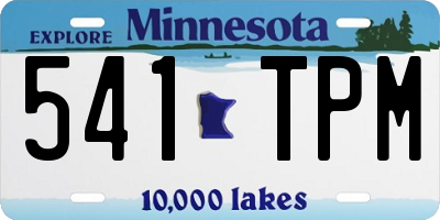 MN license plate 541TPM