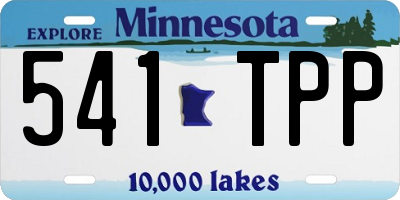 MN license plate 541TPP