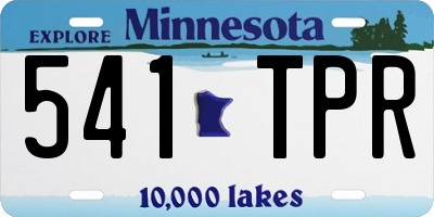 MN license plate 541TPR